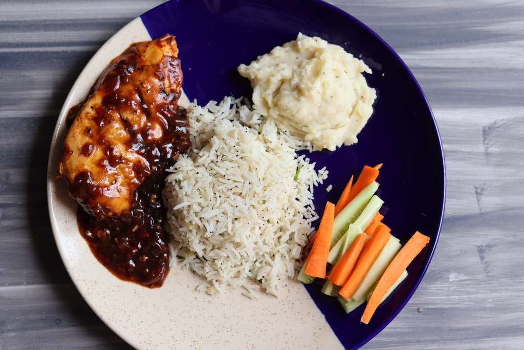 Grilled Chicken Steak with mashed potato
