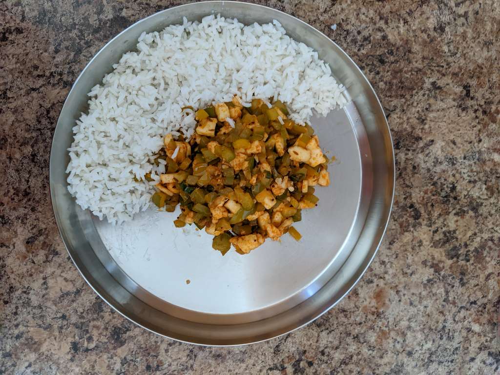 Capsicum  Paneer Fry