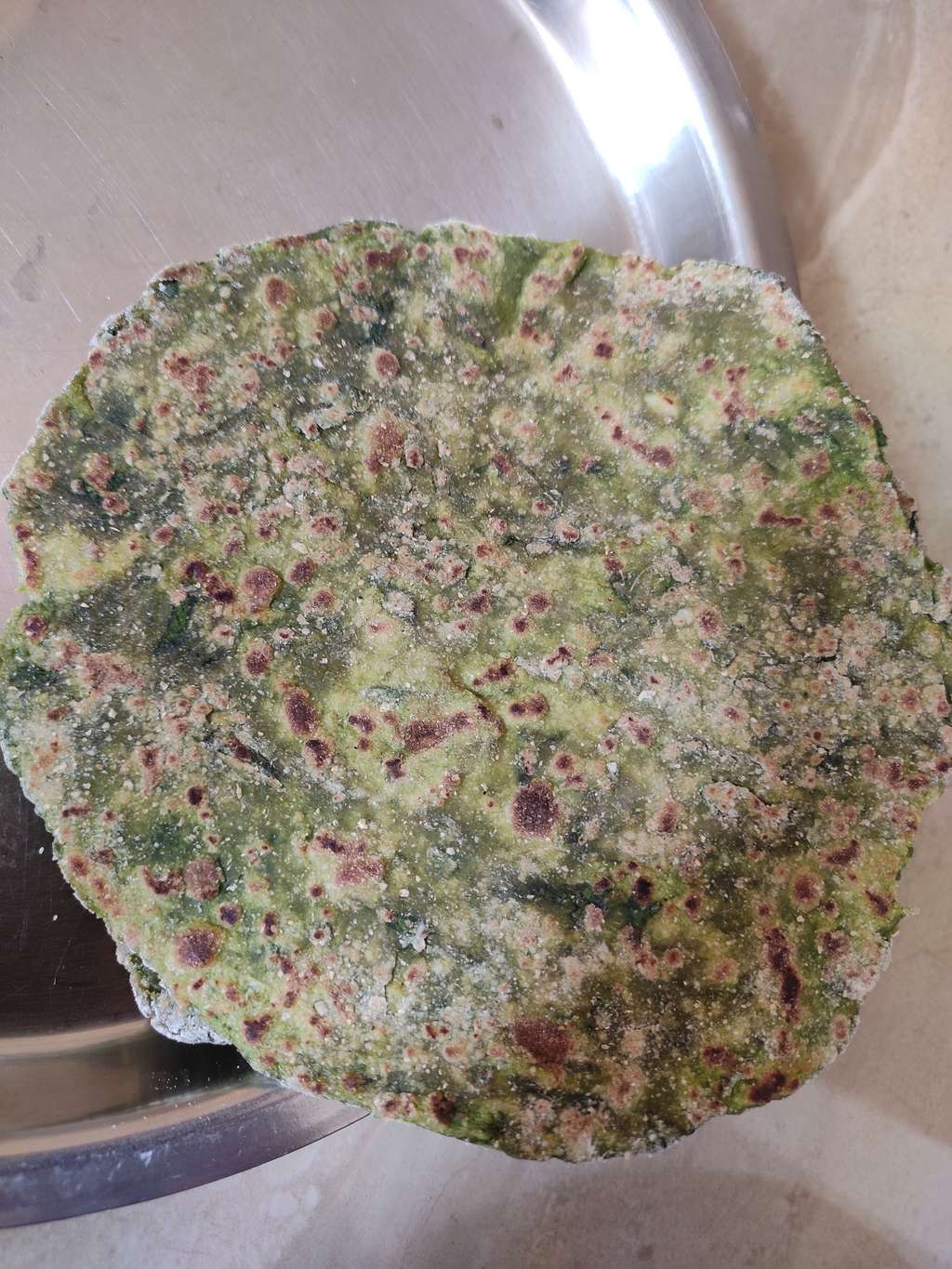 Spinach Paratha without oil