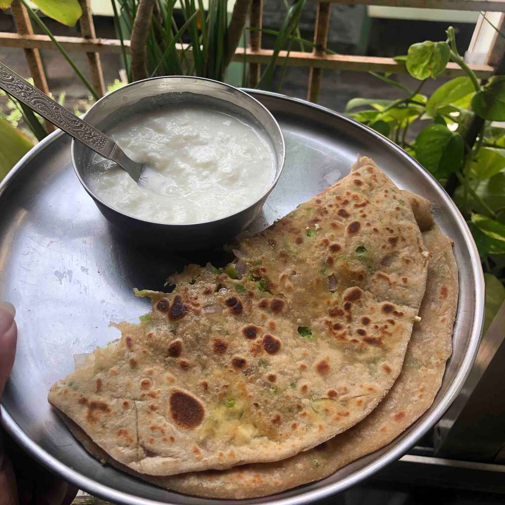 Matar Paneer Paratha