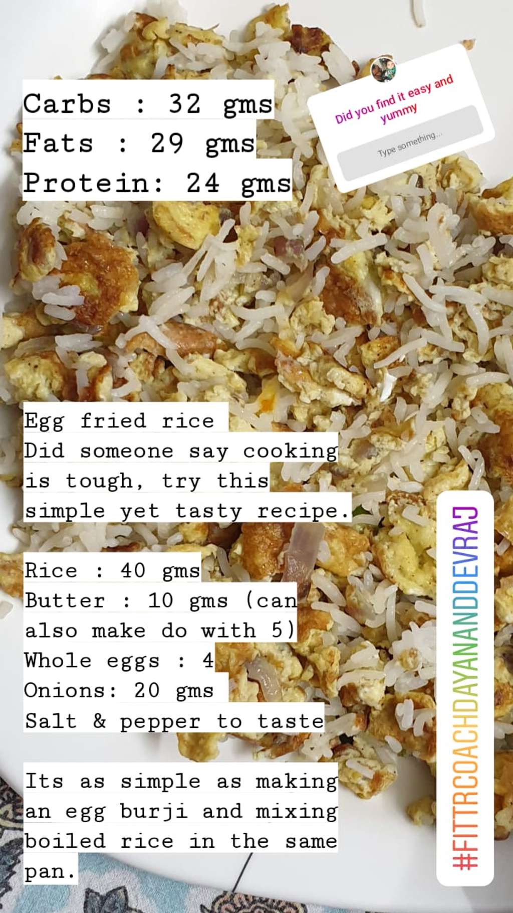 Egg Fried Rice (basic)