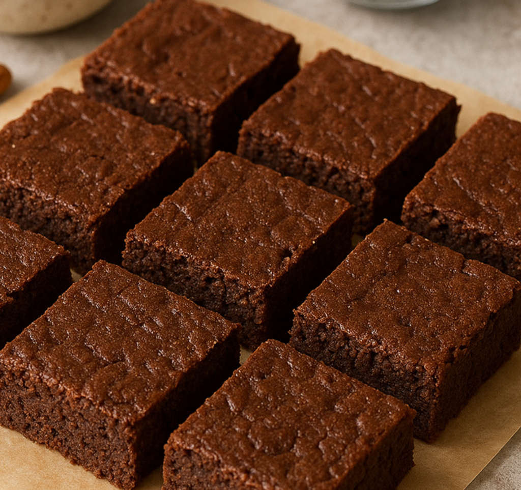 🍫 High-Protein Almond Butter Oat Brownies