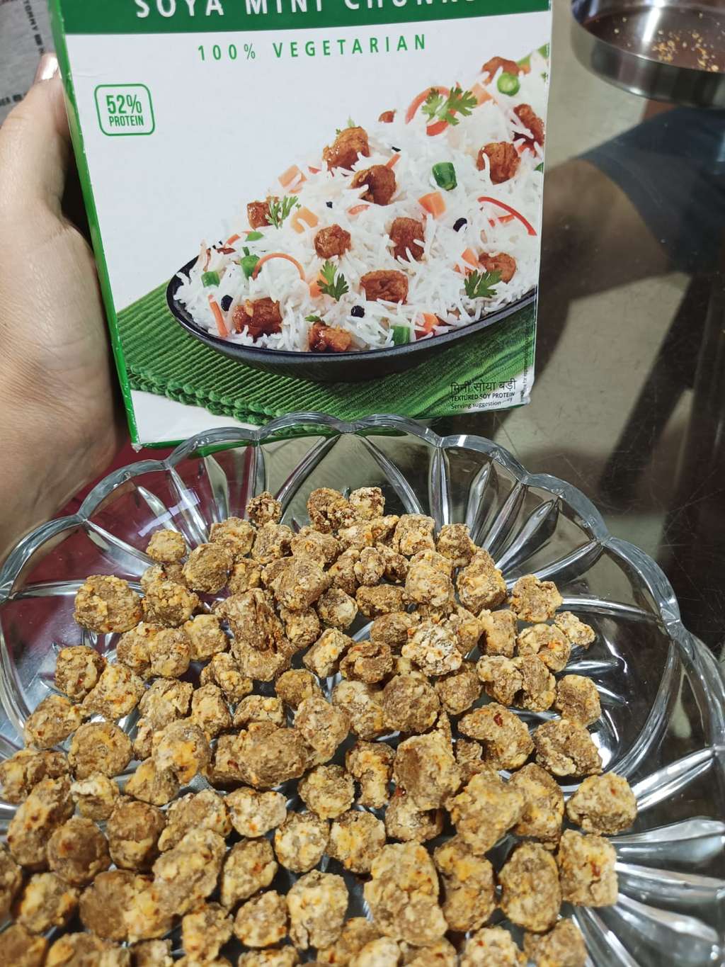 Spiced Soya chunks snacks (Isolated😃)

 


