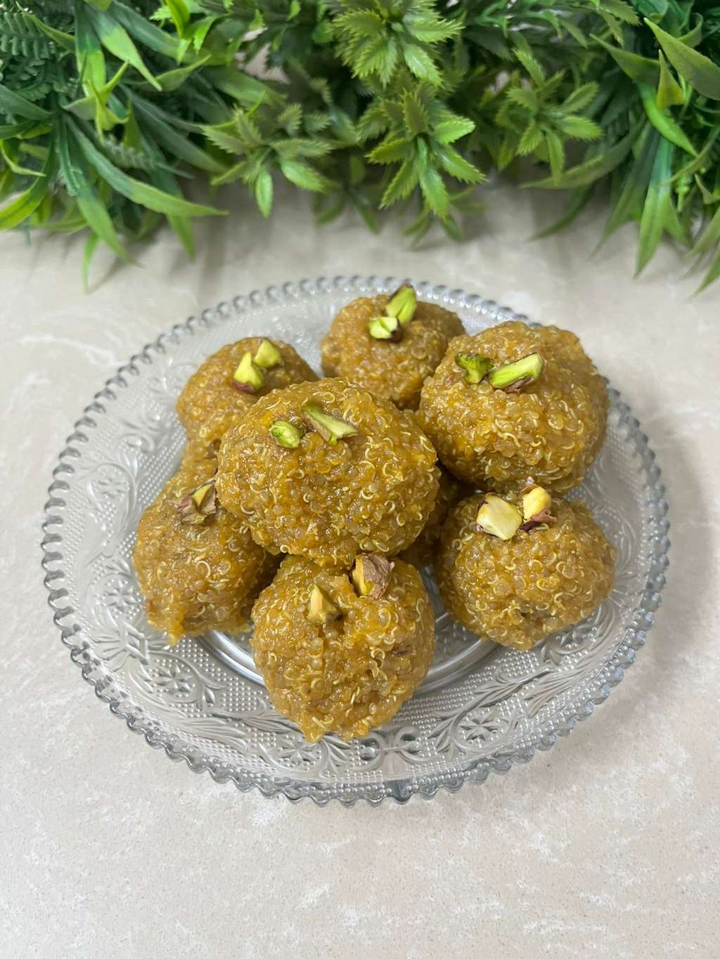 Quinoa motichoor laddoo