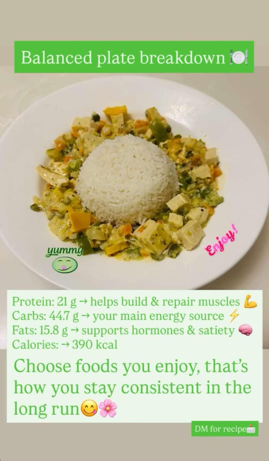 🥗 Tofu Veggie Rice Bowl