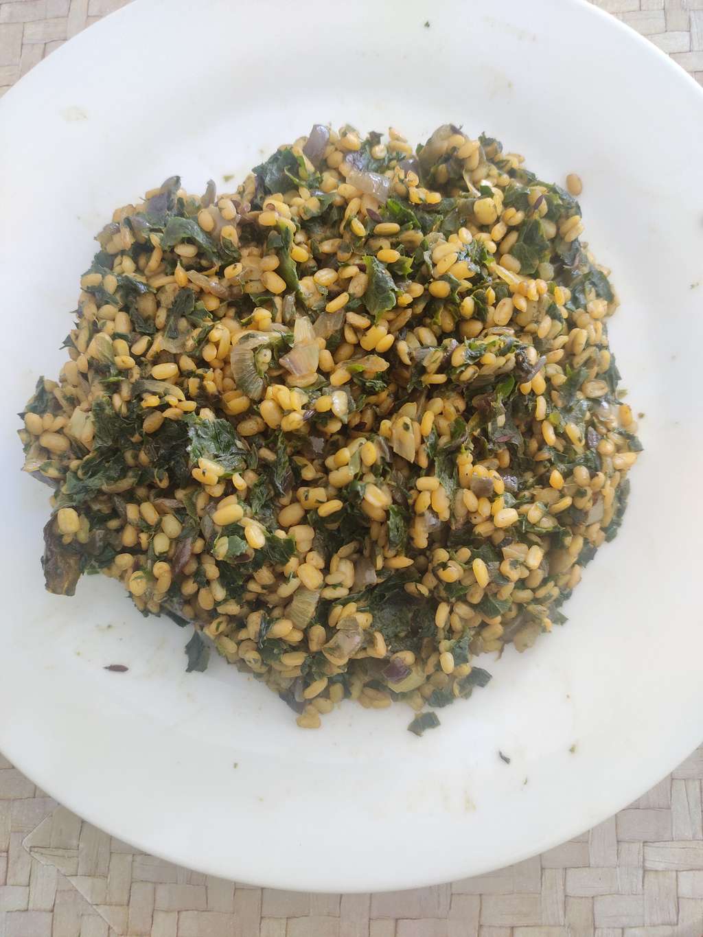 Moong daal sabji with methi