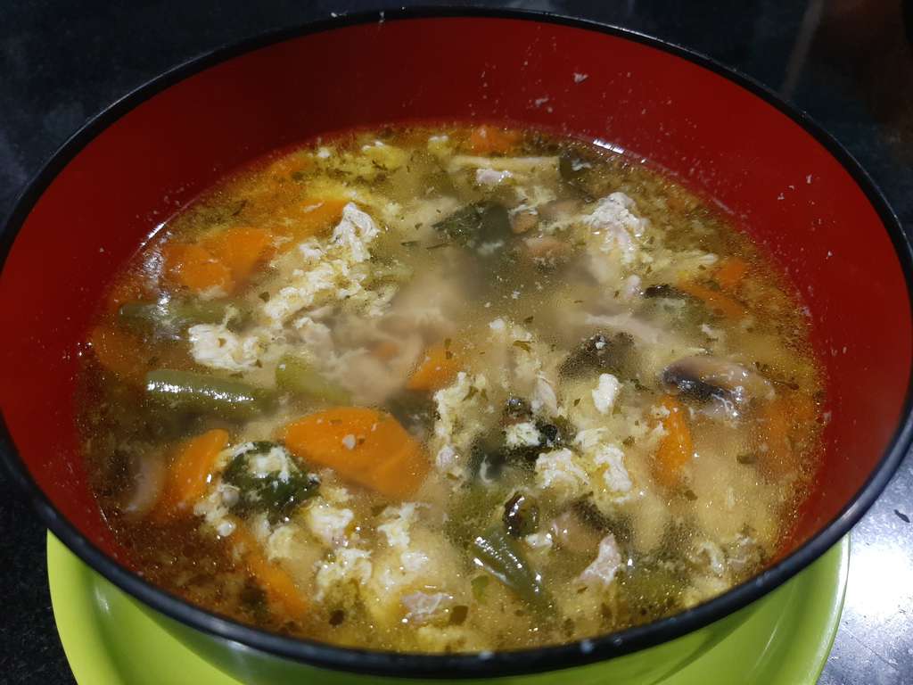 Chicken Clear Soup with egg drop