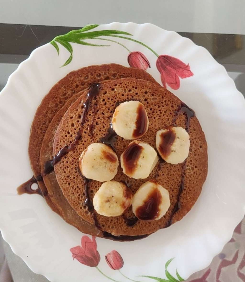 Ragi banana pancakes 