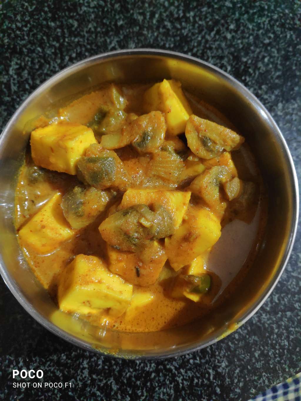 Cheese Mushroom paneer Curry