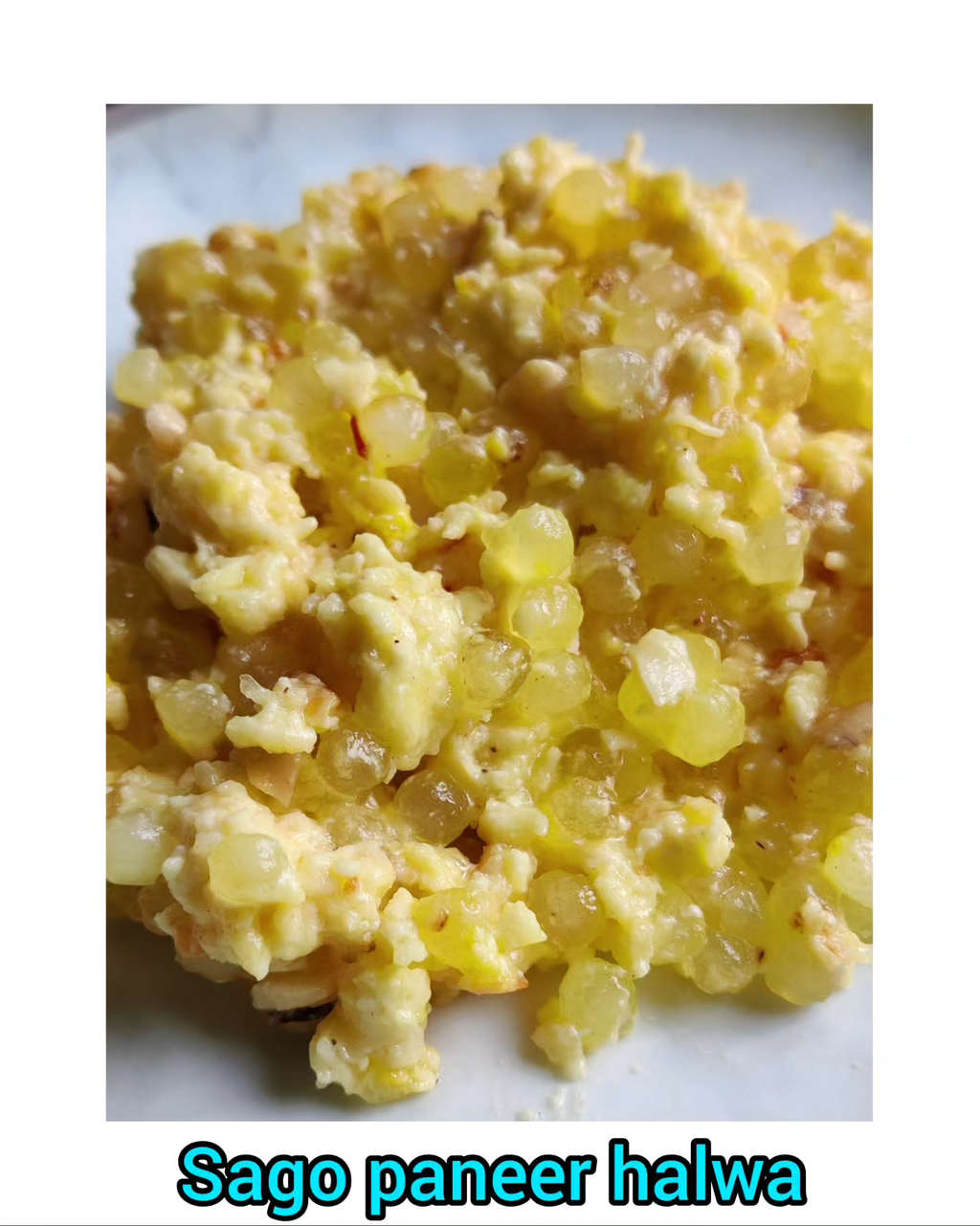 Sago paneer halwa 