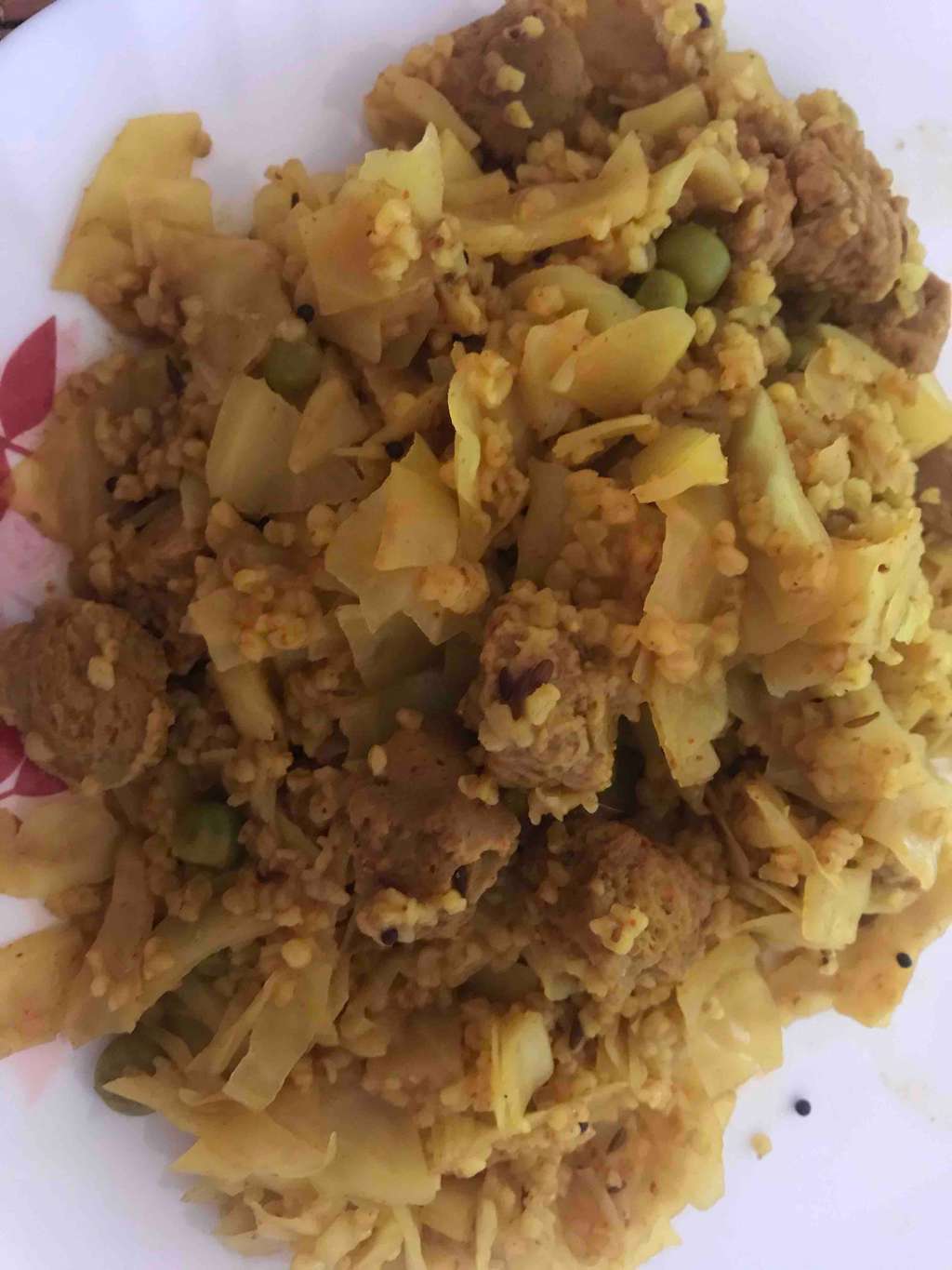 Soya dalia with veggies