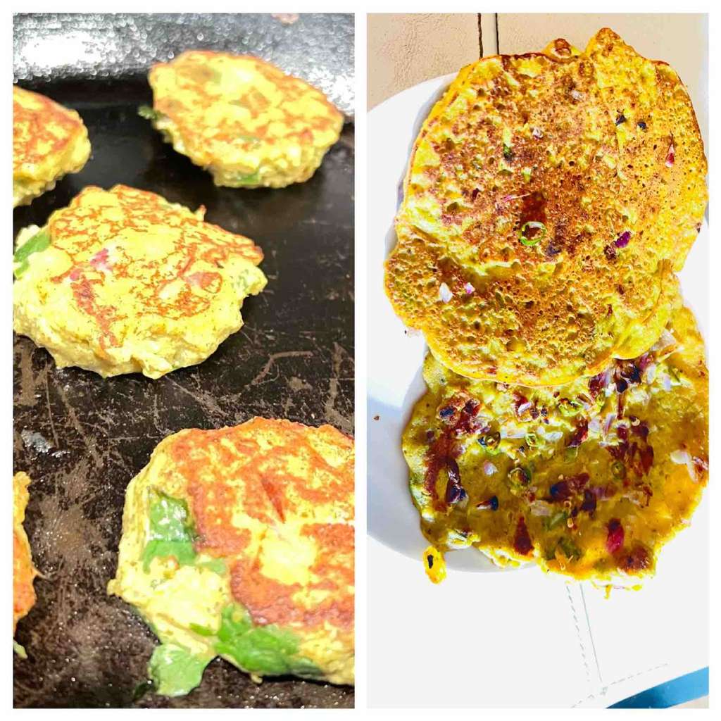 vegetable tofu fitters/ pancakes 
