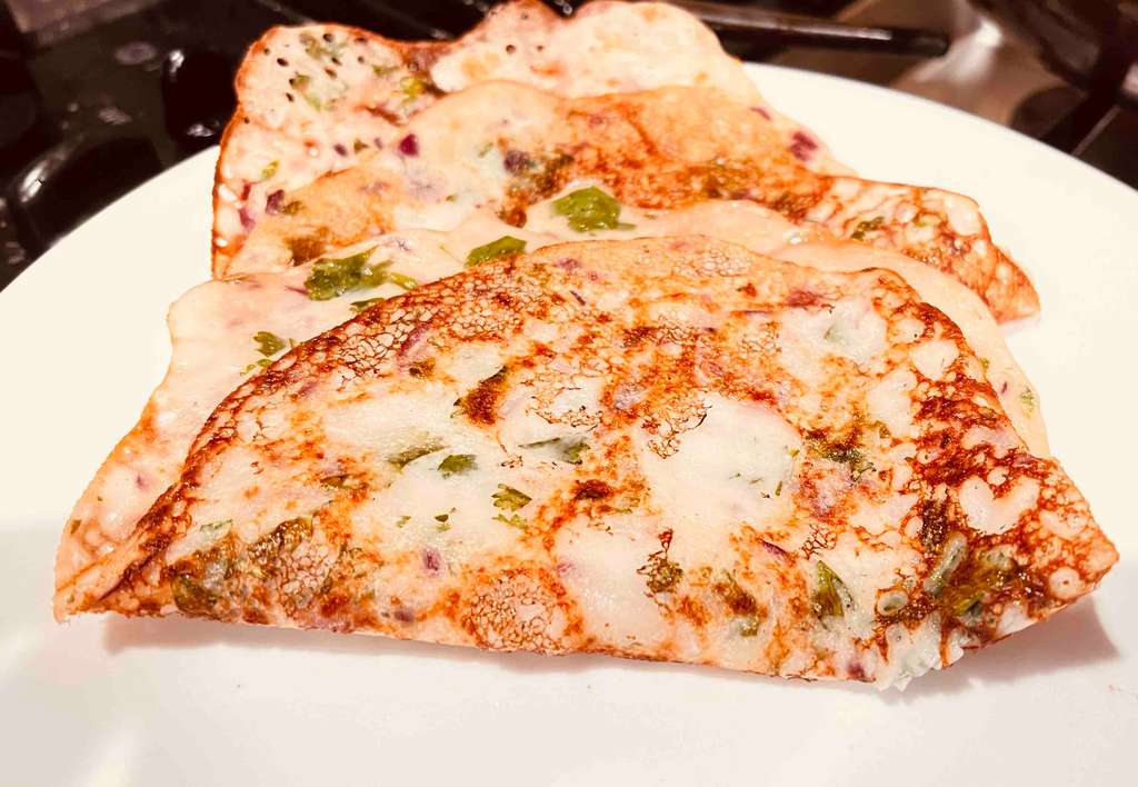 Soya onion dosa