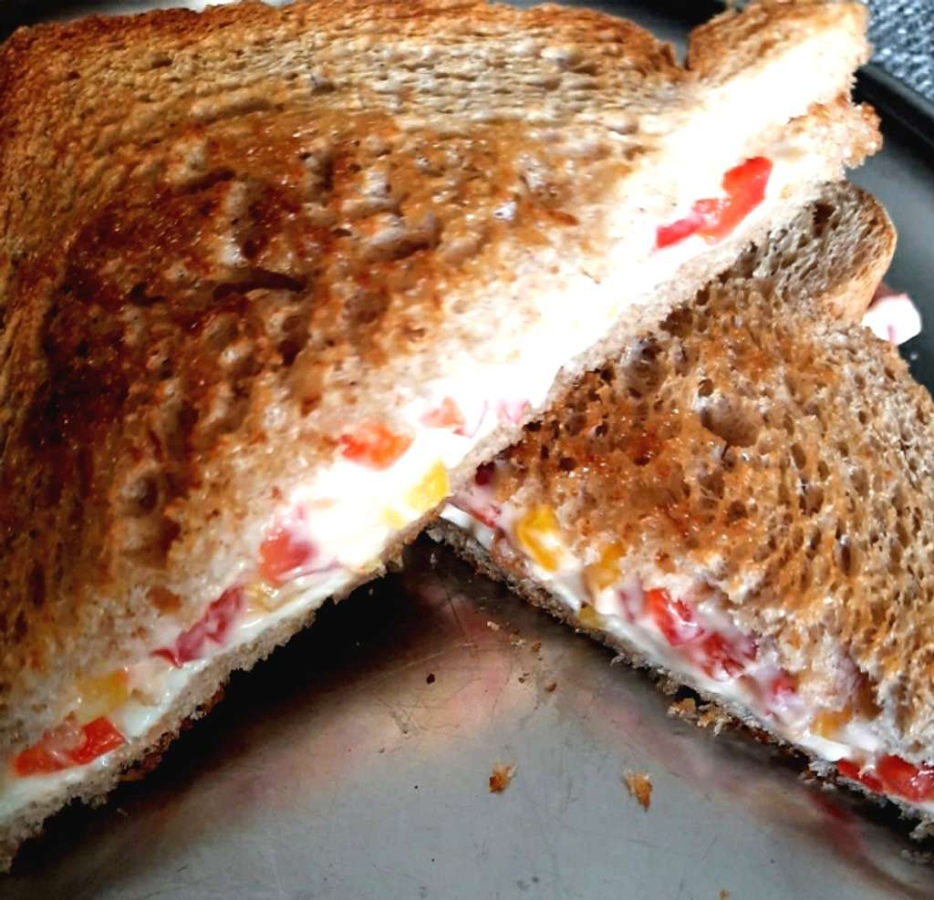 Veg Cheesy Mayonnaise Sandwich 