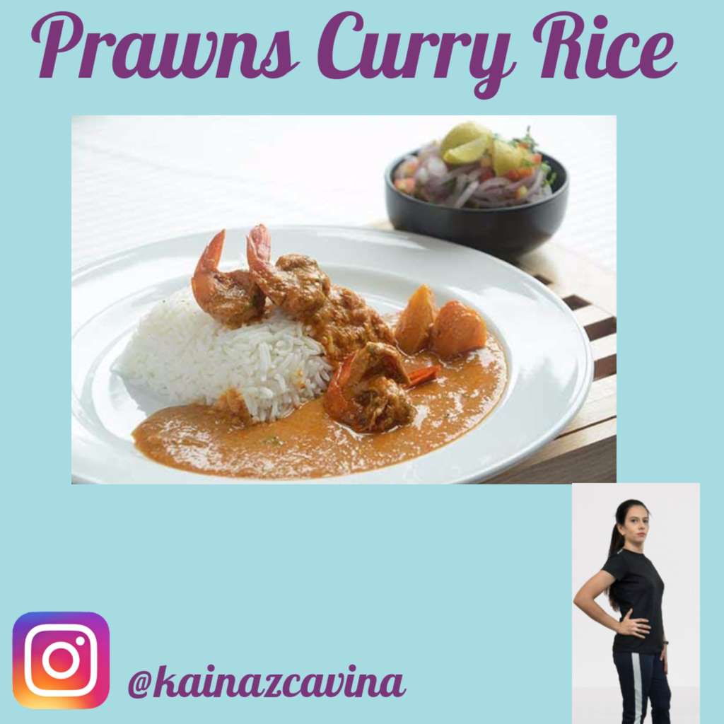 PRAWNS CURRY RICE 