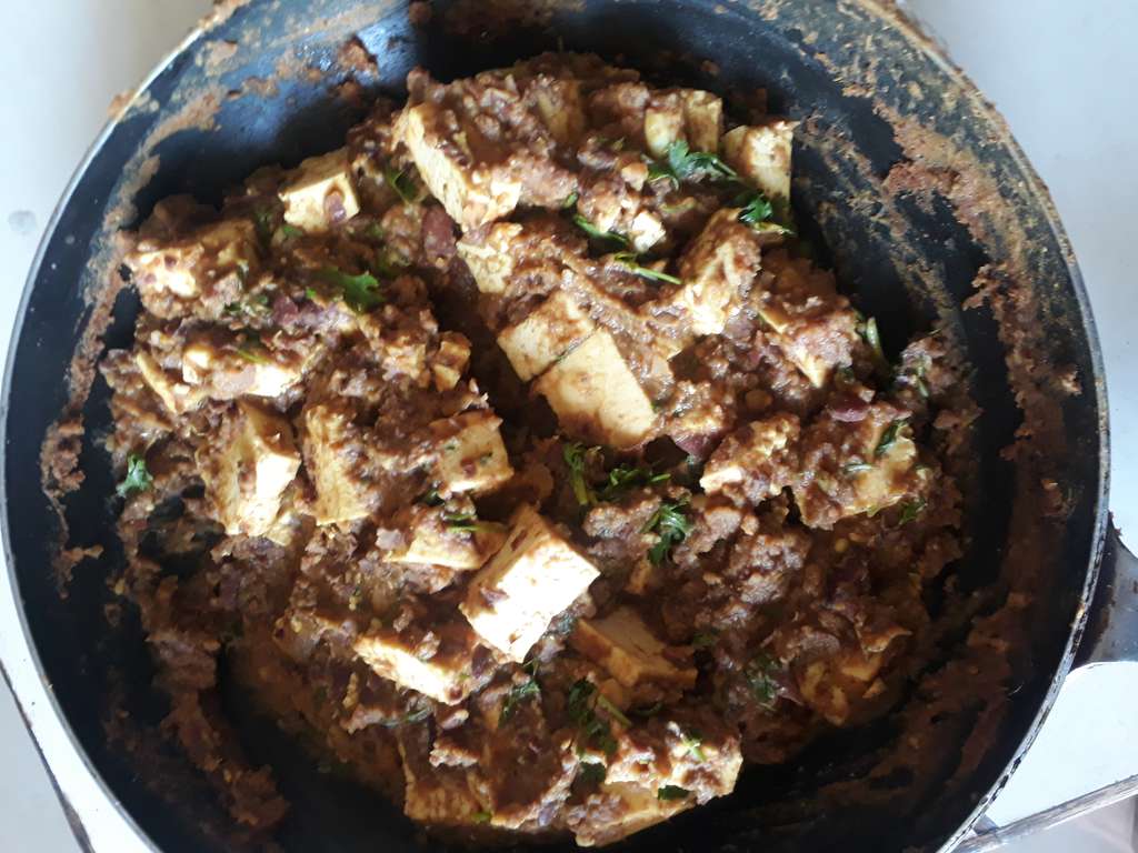 Tofu in rajma grevy