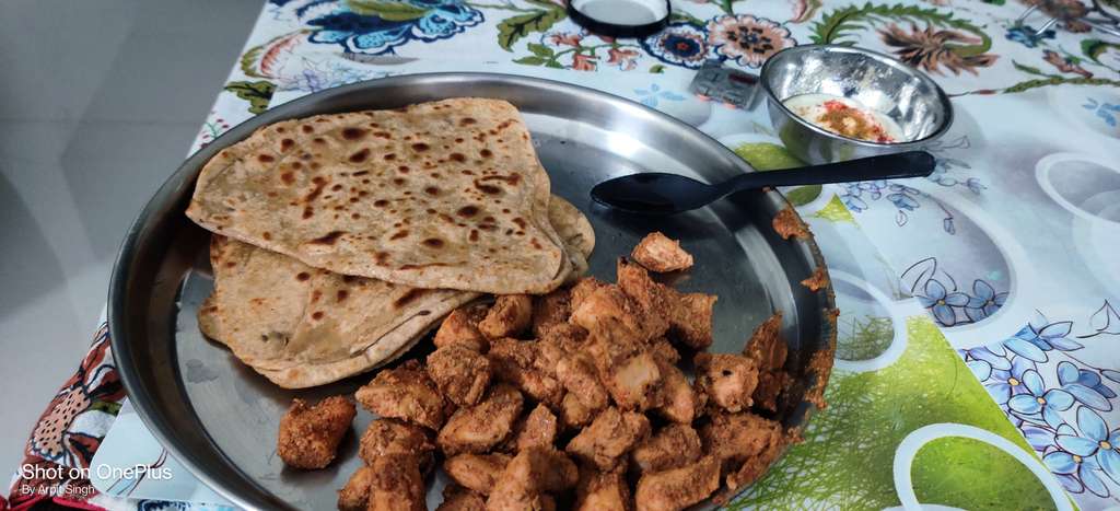 Paratha & Chicken tikka
