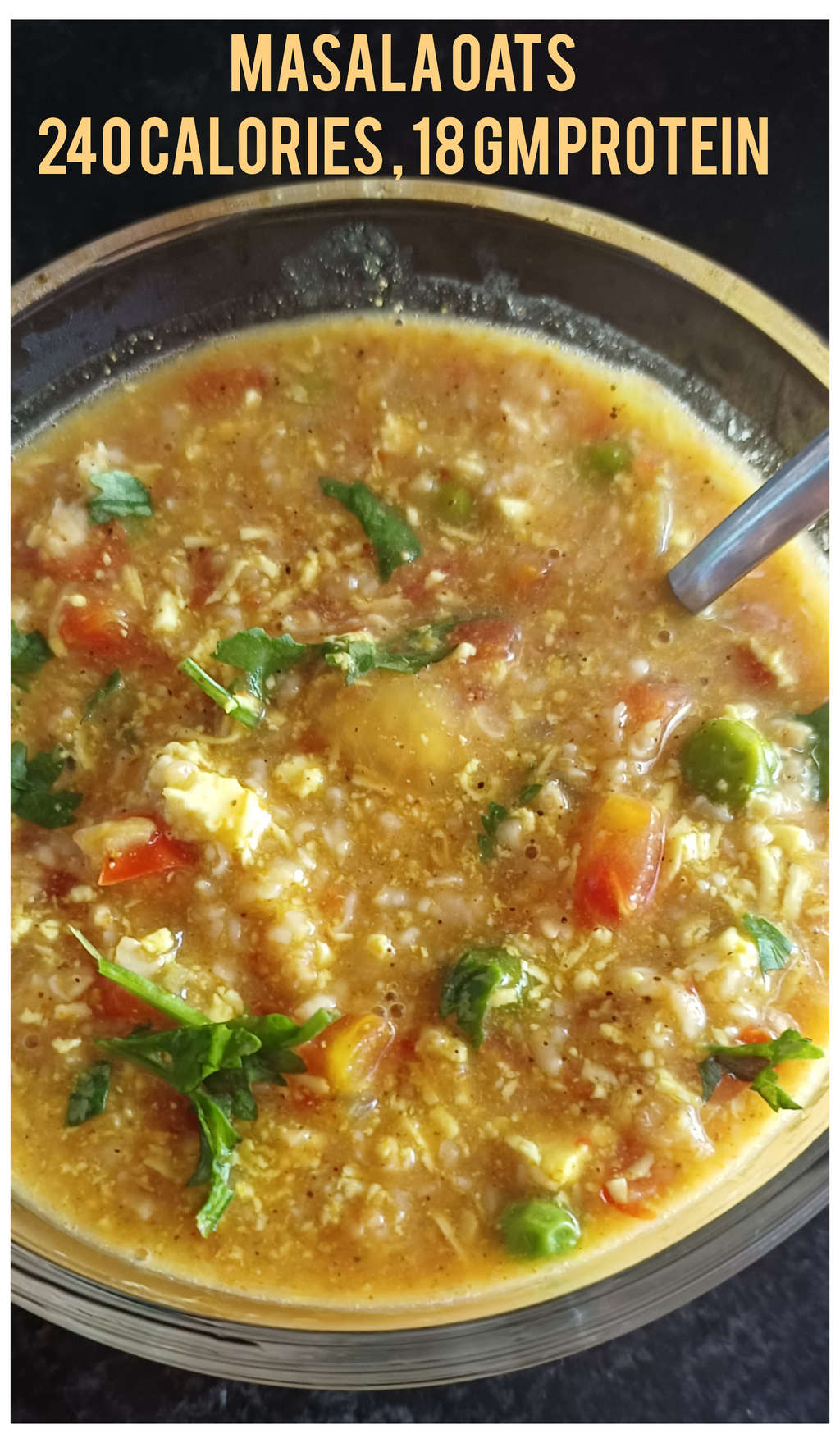 Masala oats with Protein twist ! 
