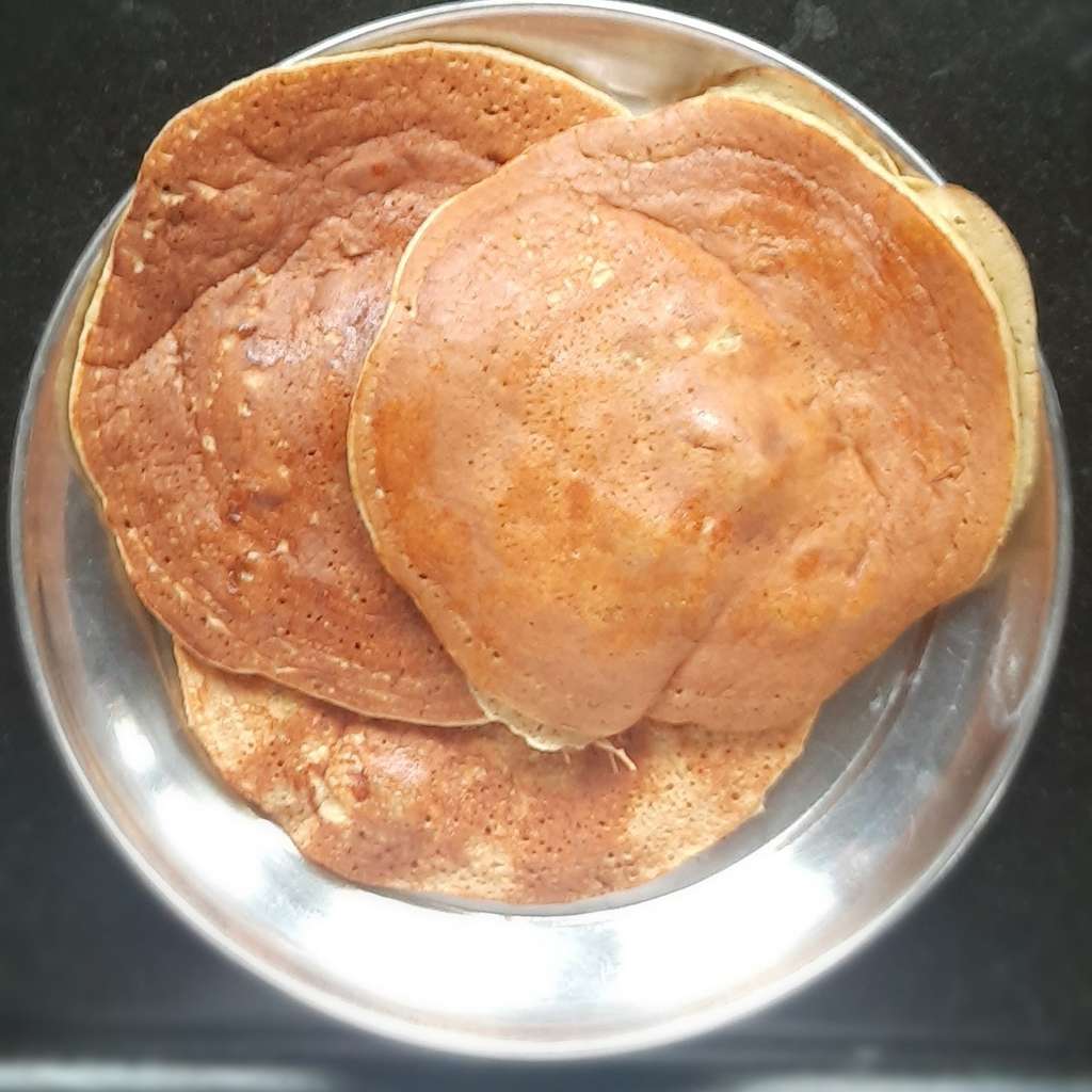Sweet potato and egg pancake 