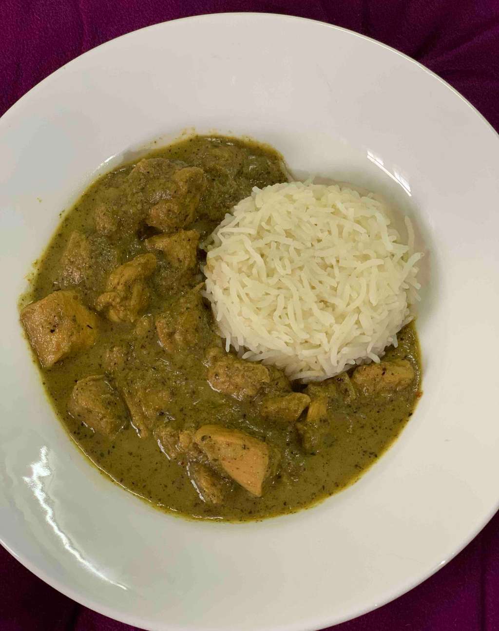 Spicy Green chicken curry
