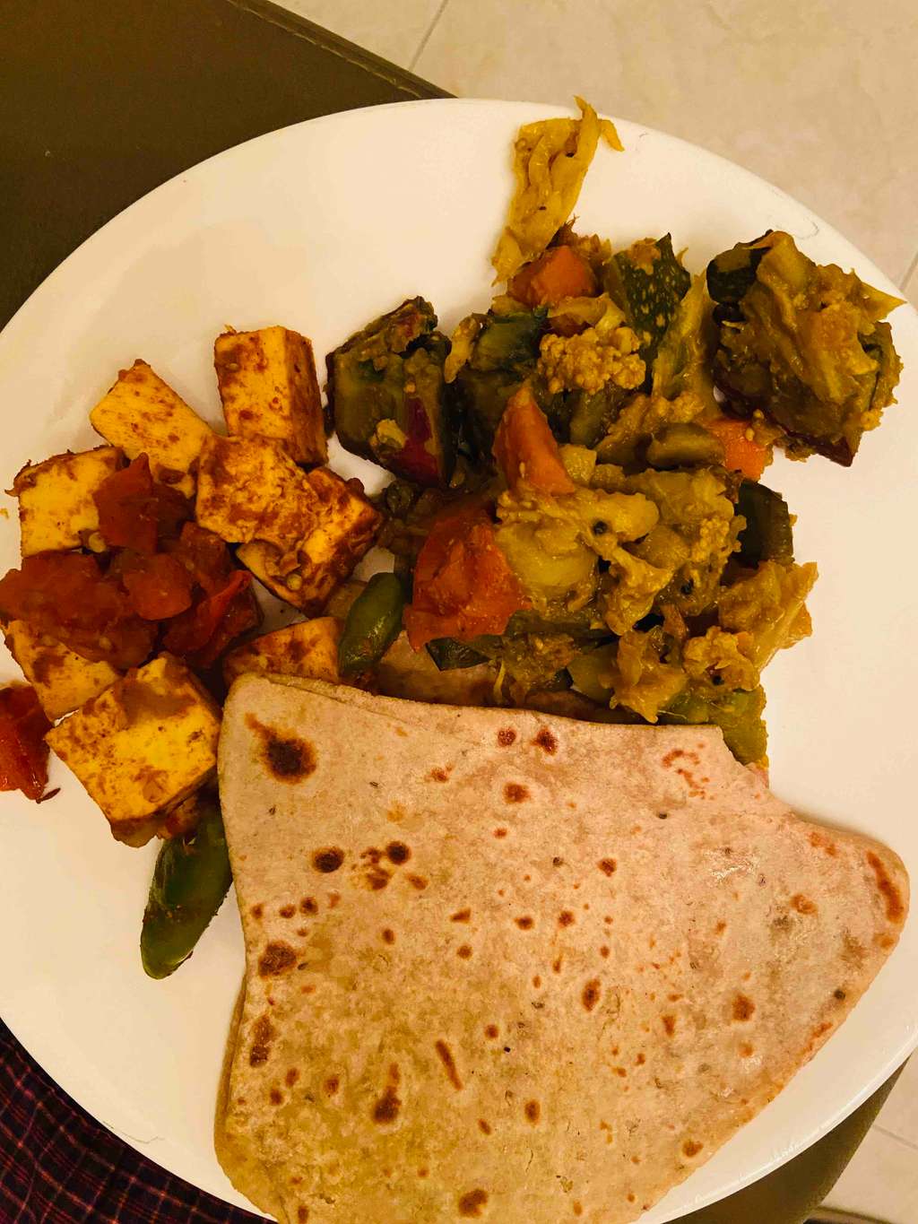 Paratha & Sabji with Paneer