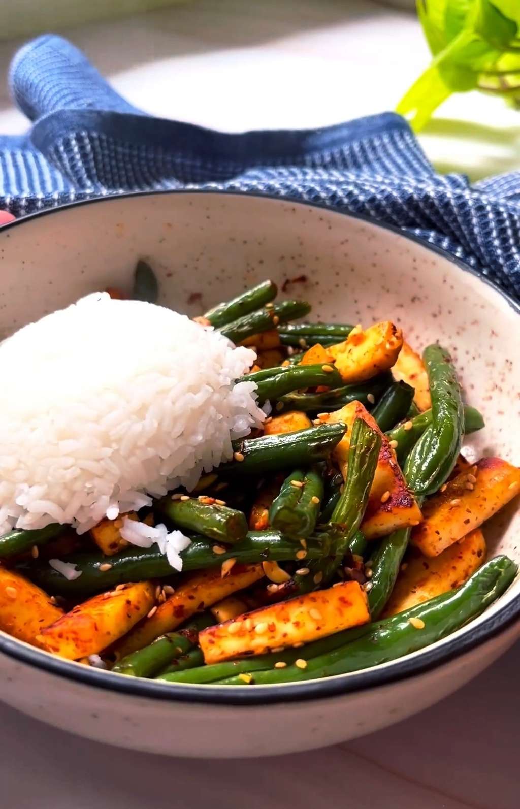 Stir fry Paneer and Beans 