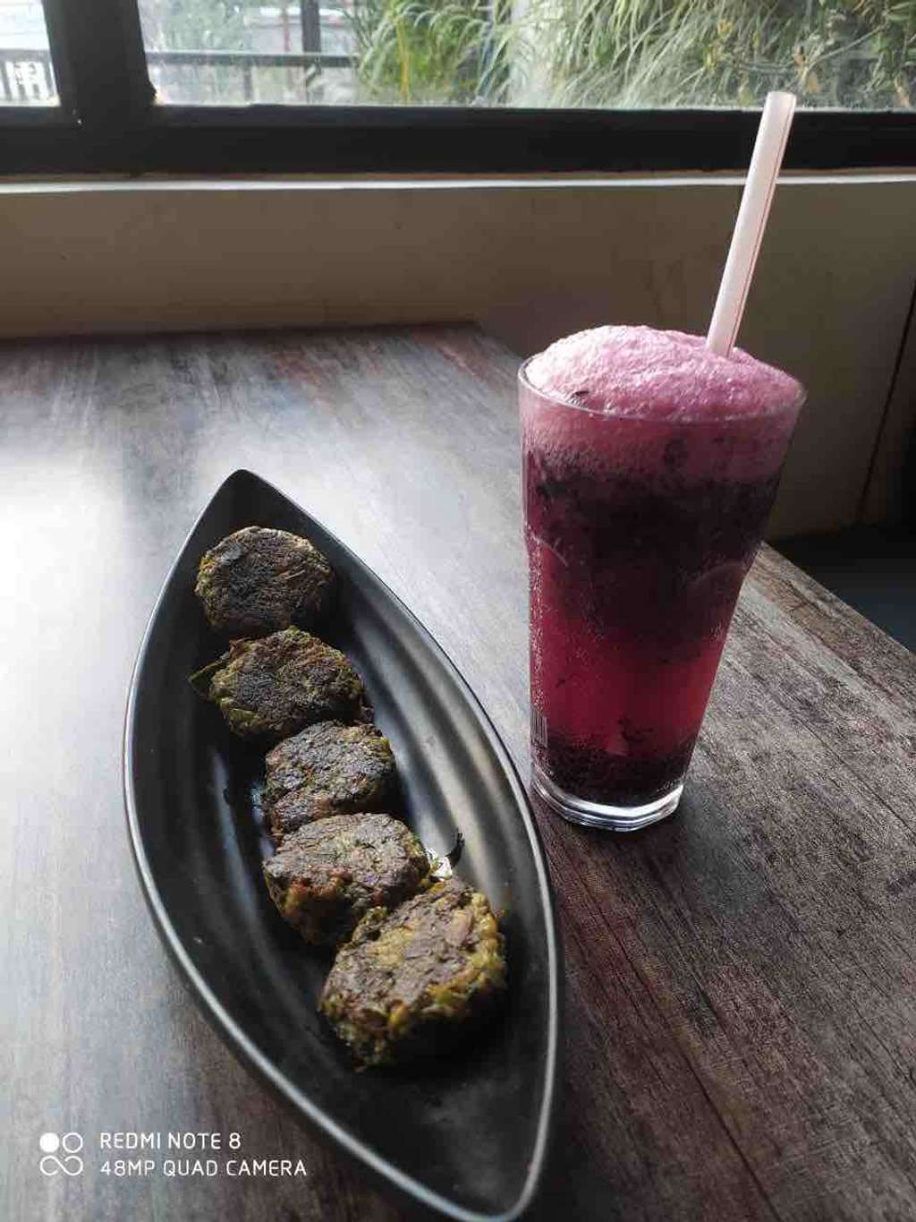 🍇 SODA WITH SPINACH CUTLET 