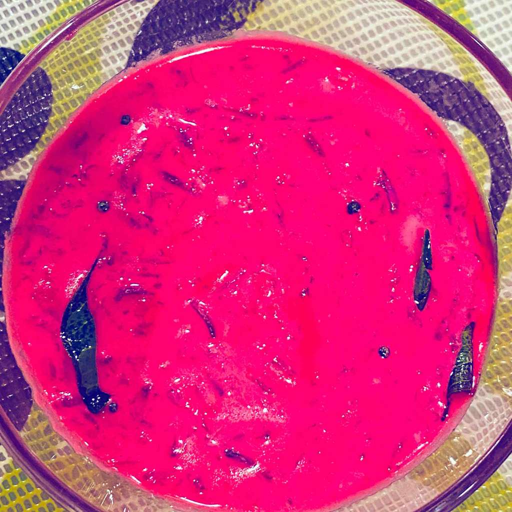 Beet root Raita