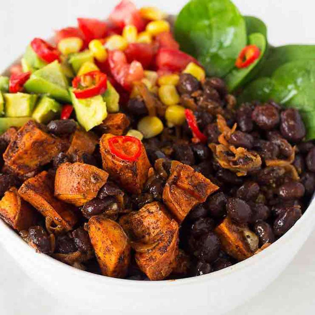 Black Bean and Sweet Potato Bowl