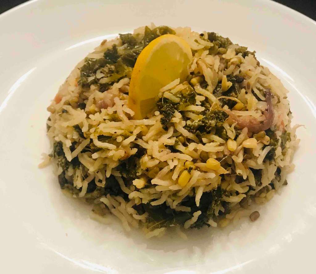 Kale Sprouts Rice