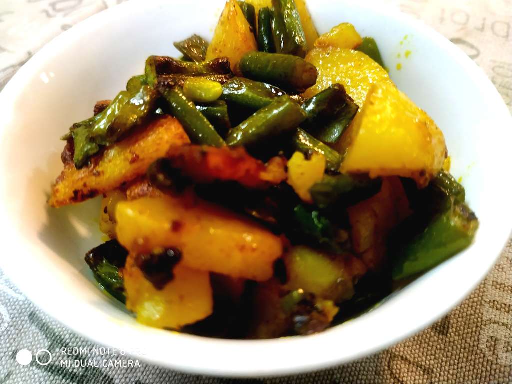 Aloo beans sbji