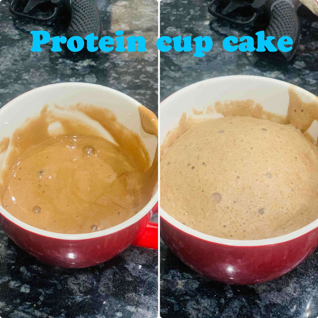 Whey protein cup cake