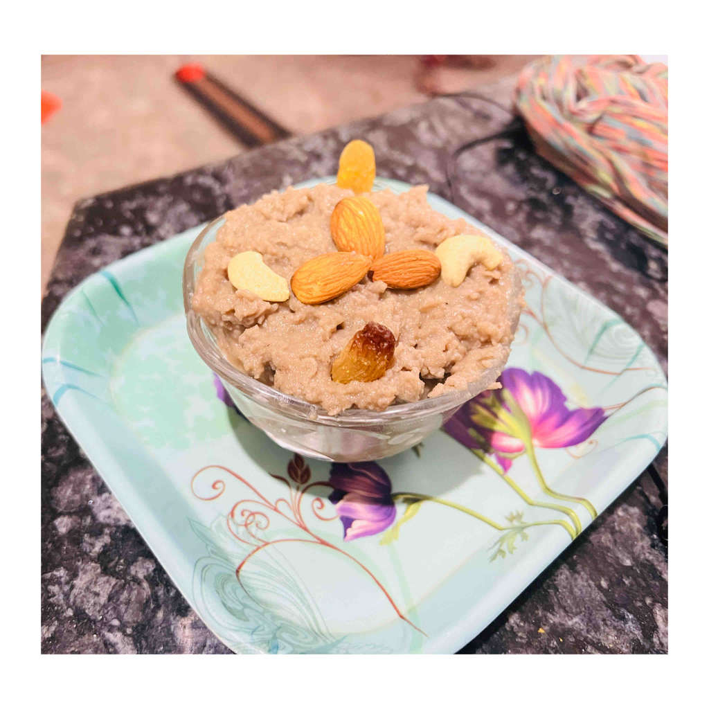 Choclate flavour soya halwa