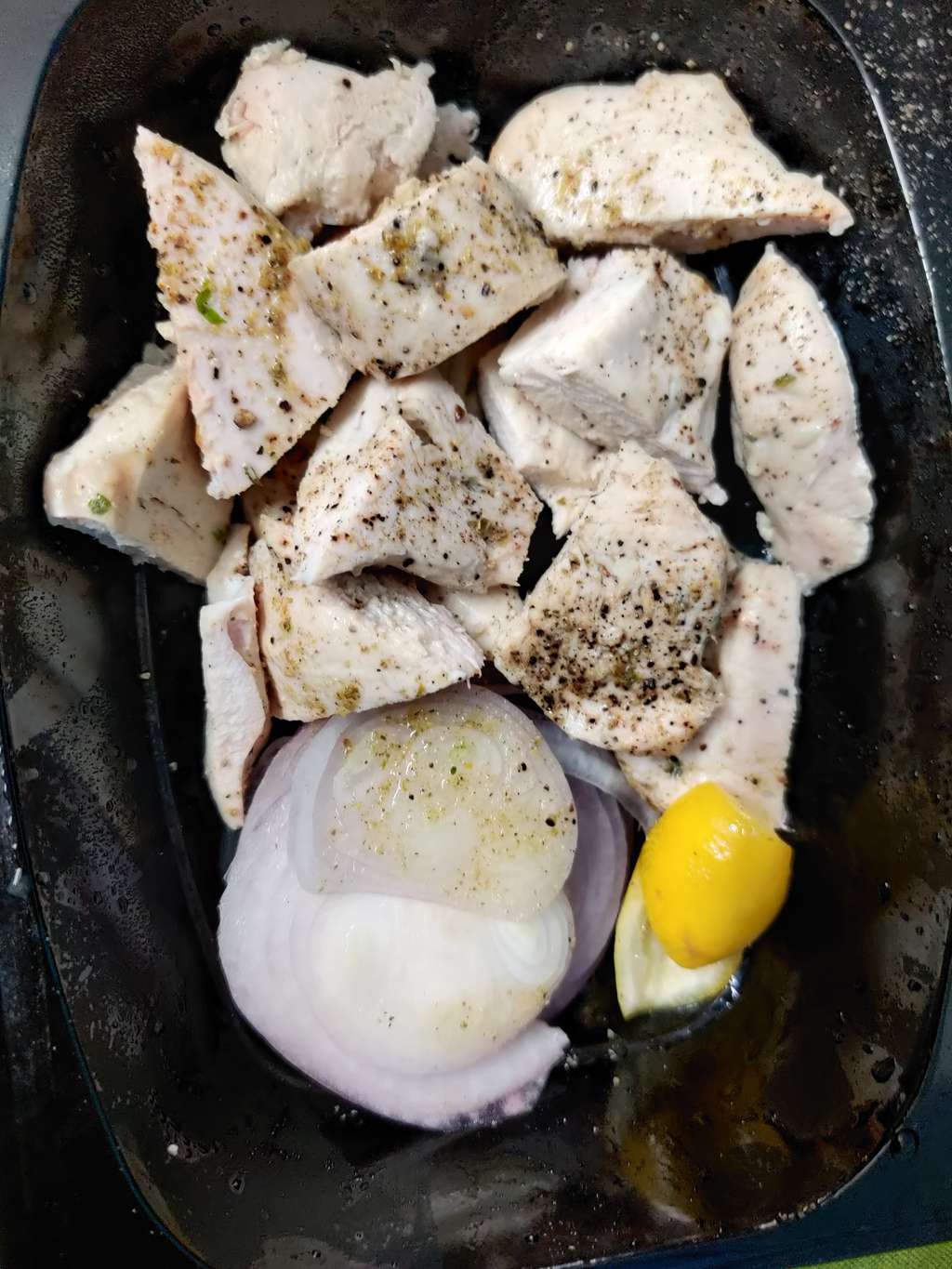 boiled chicken