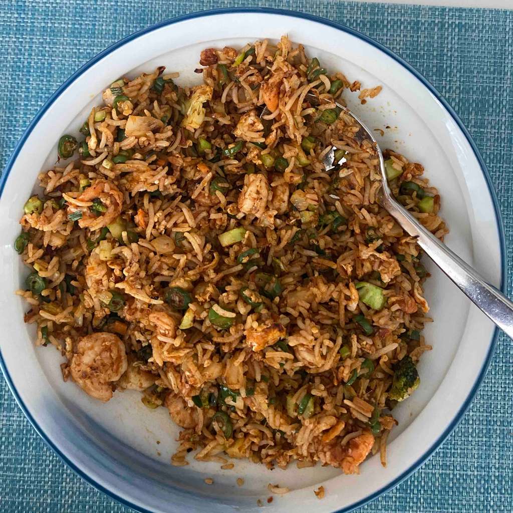 Spicy Sambal Prawn Fried Rice