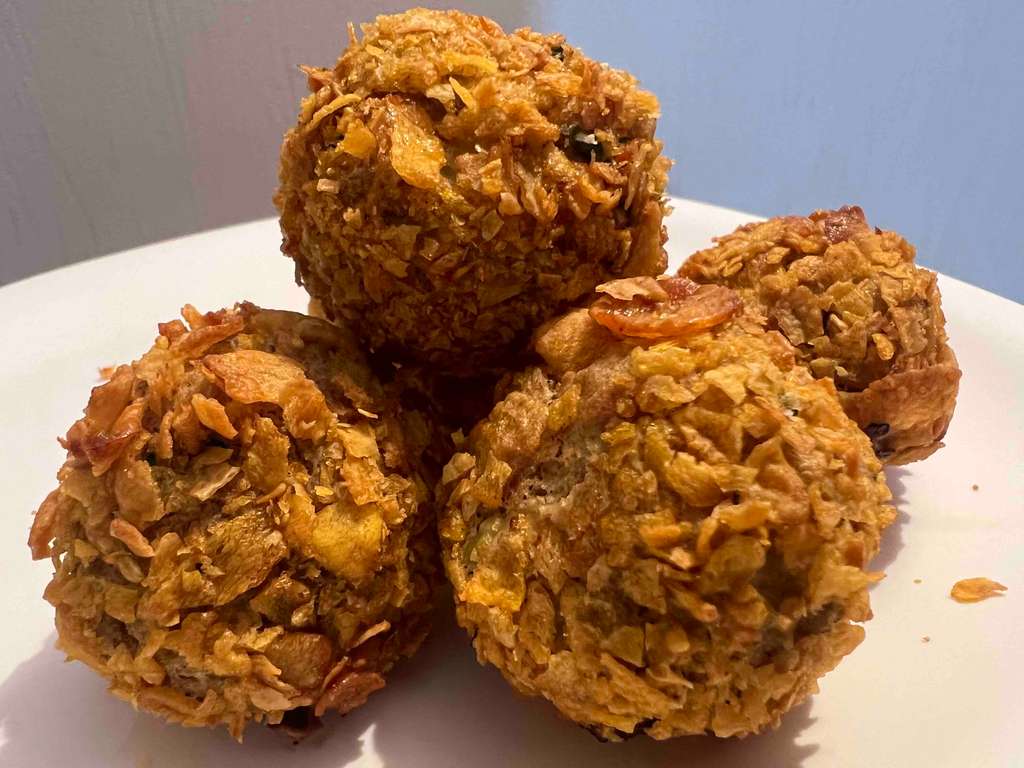 Cheesy Potato Chicken Crunch Balls