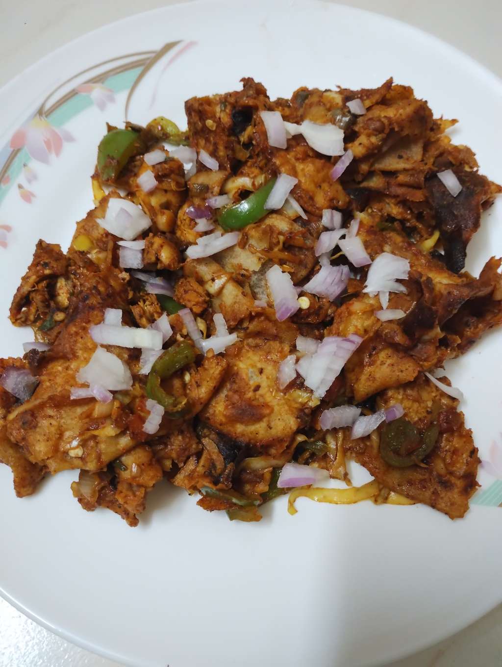 Spicy Kottu Paratha