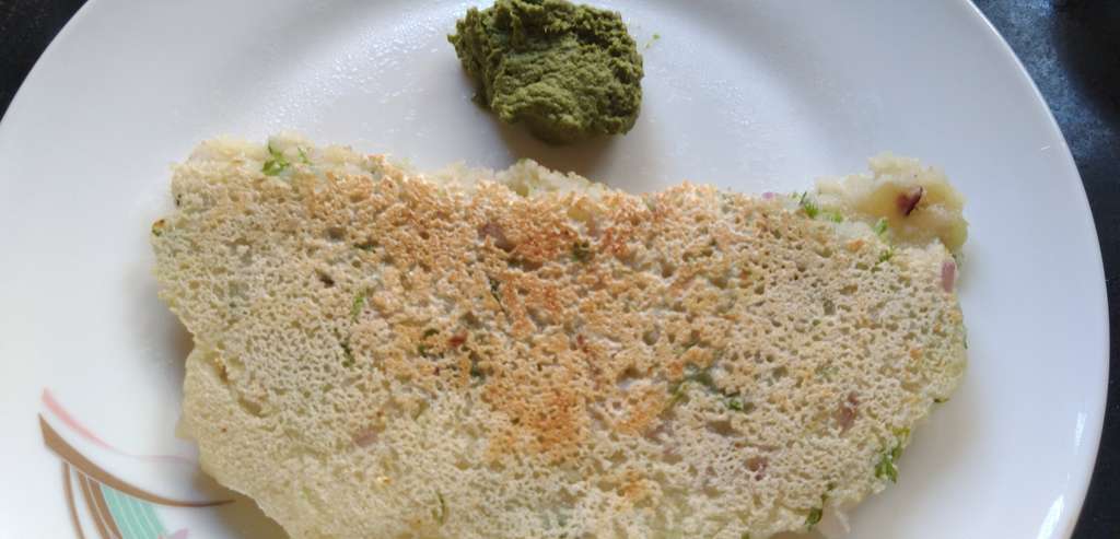 Rava Roti with veggies