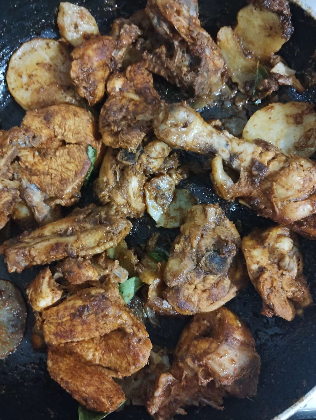 Malwani Chicken Potato Fry 