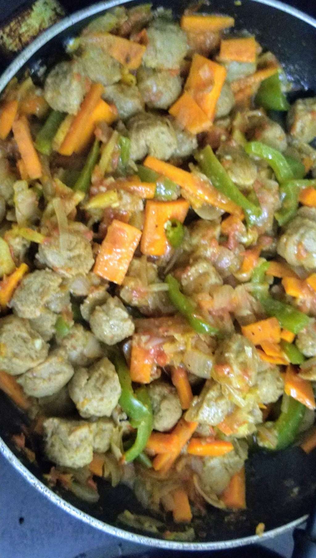 Soya Chunks Stirfry