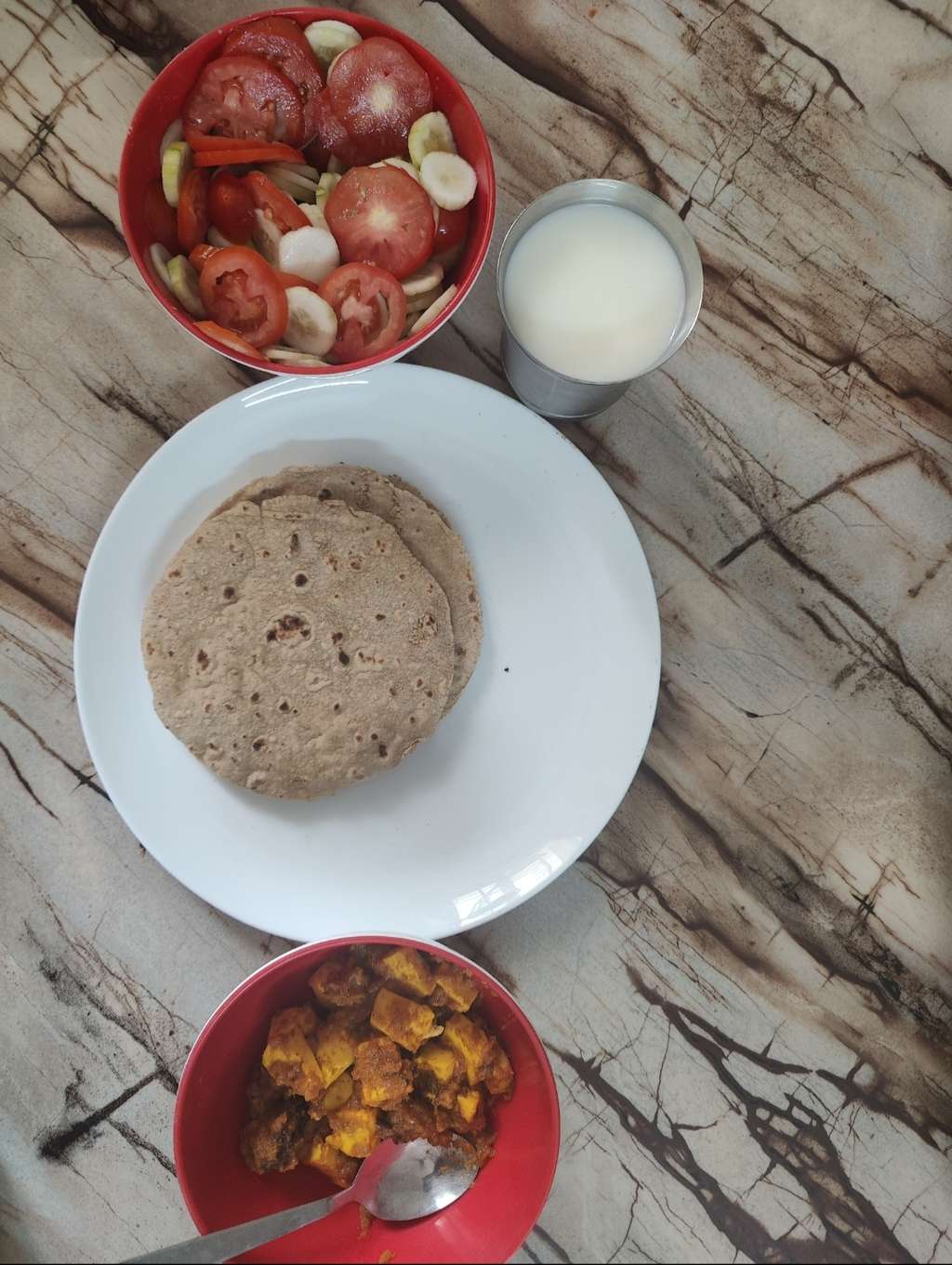 Highly Satiating & Protein Rich  Indian Lunch 