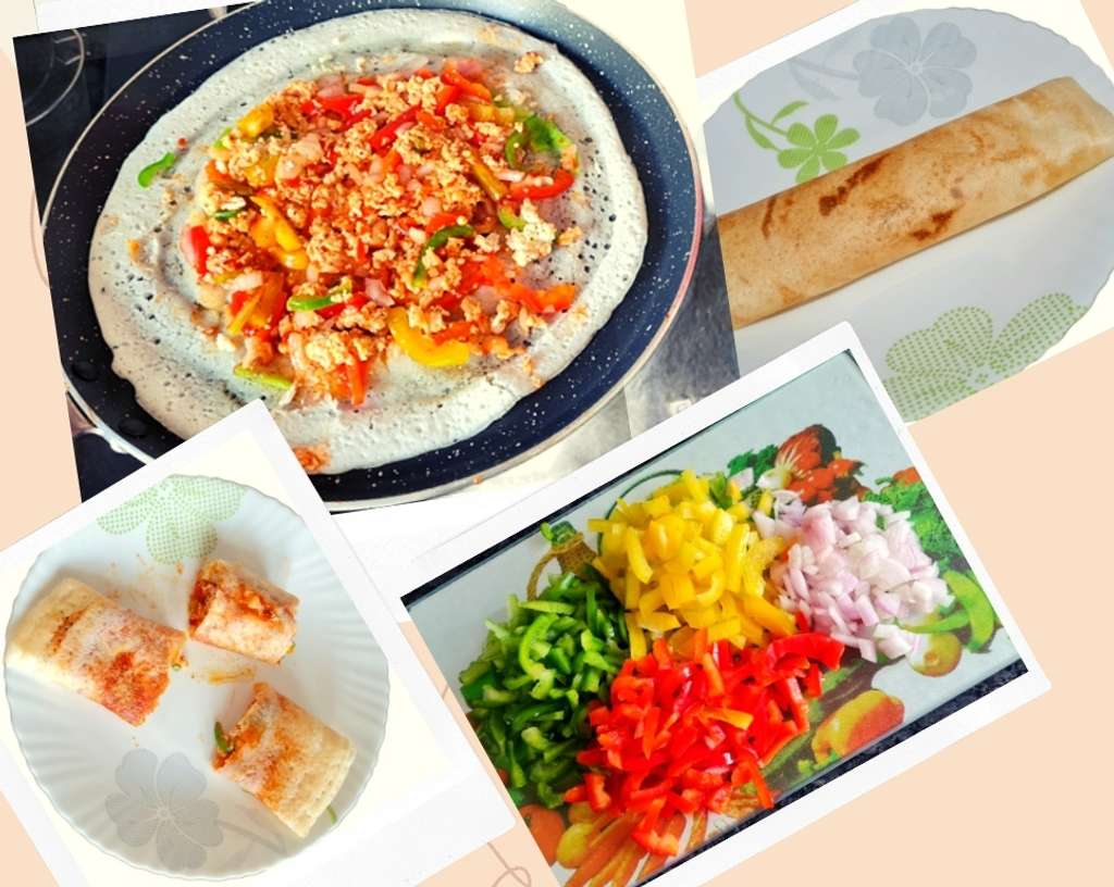 Schezwan Paneer Dosa 