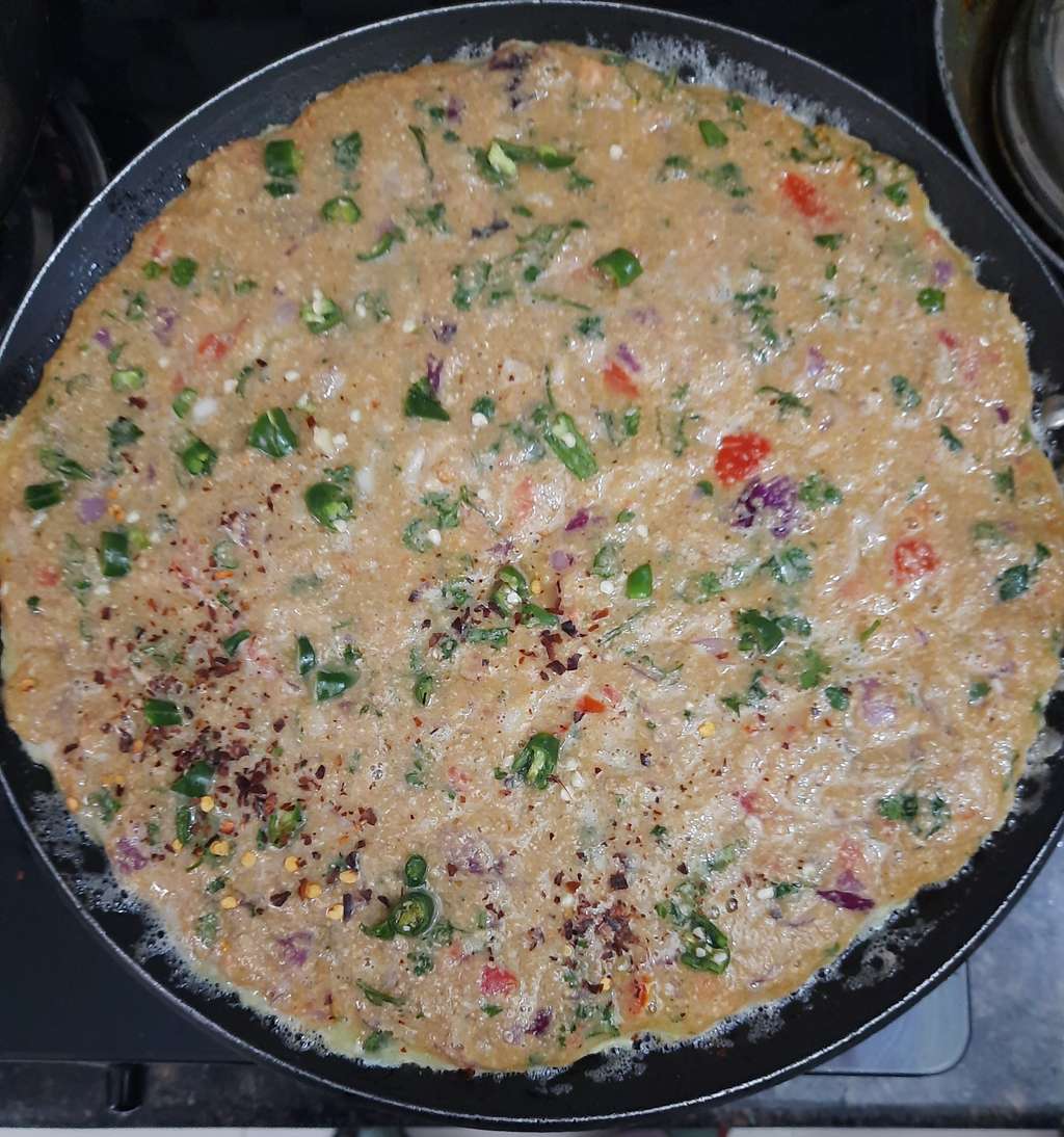 Soya oats omlette