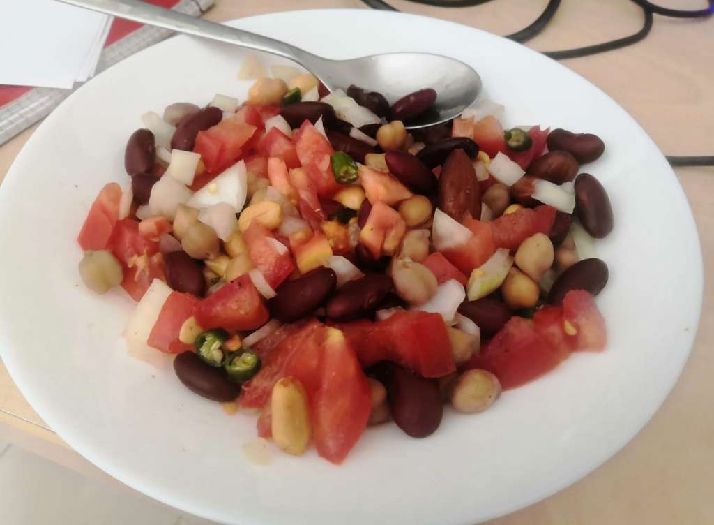 Rajmah Chole Peanut Chaat