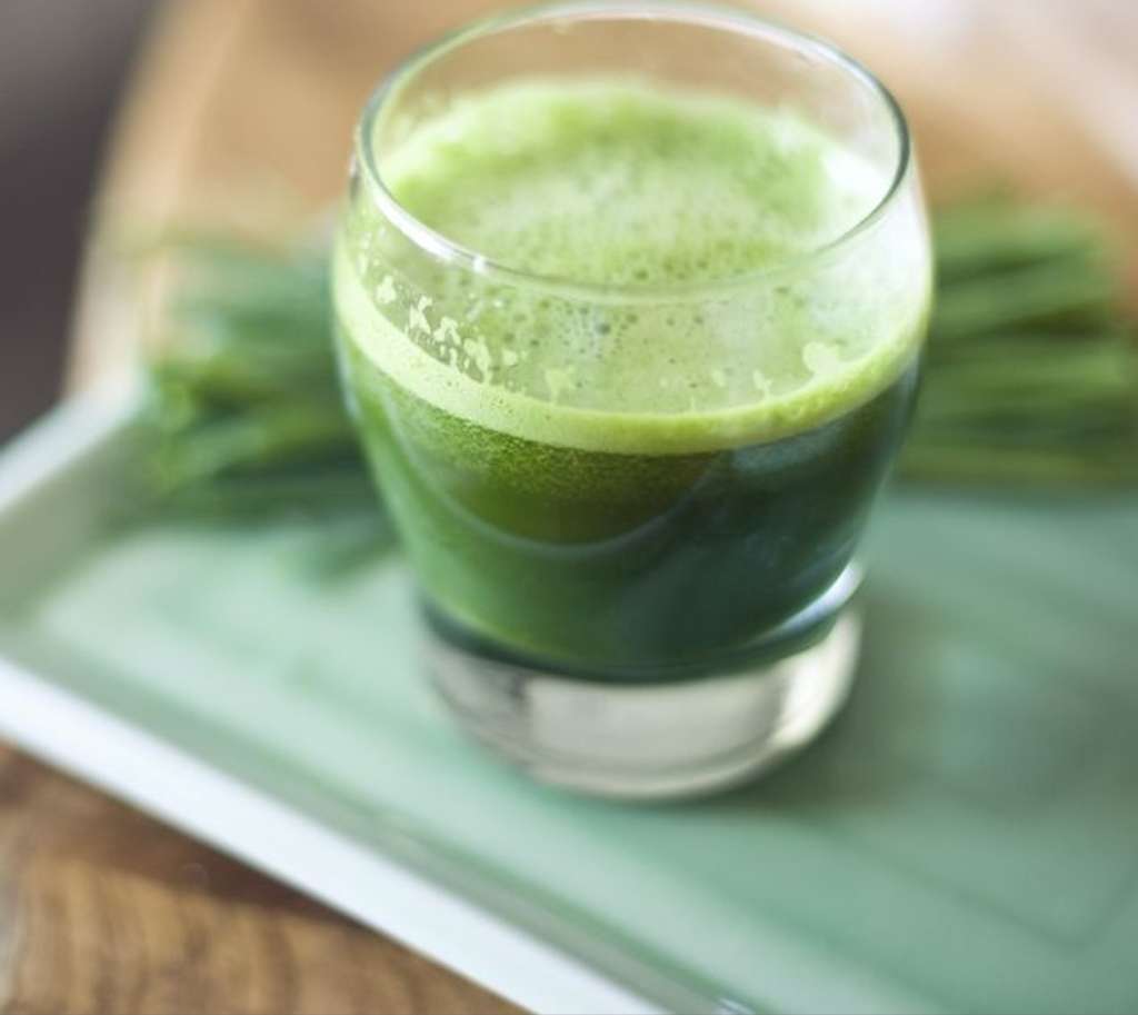 wheat grass spinach shot
