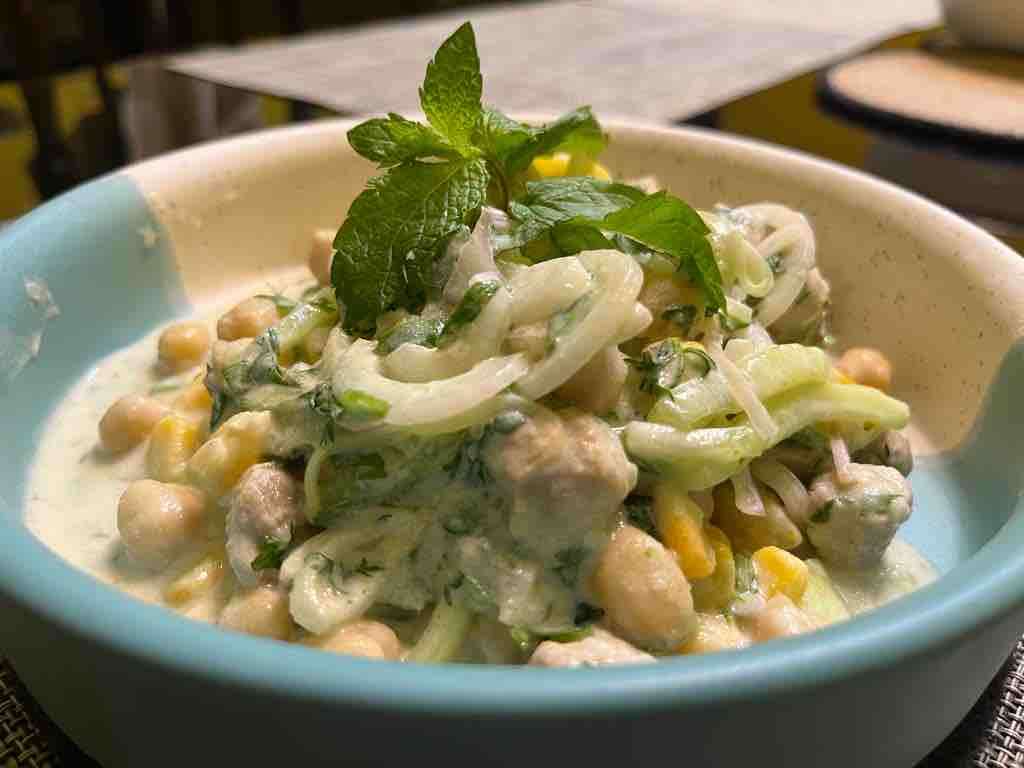 SOYA CHICKPEA SALAD