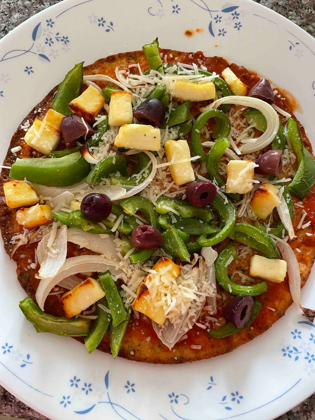 Protein-licious pan pizza