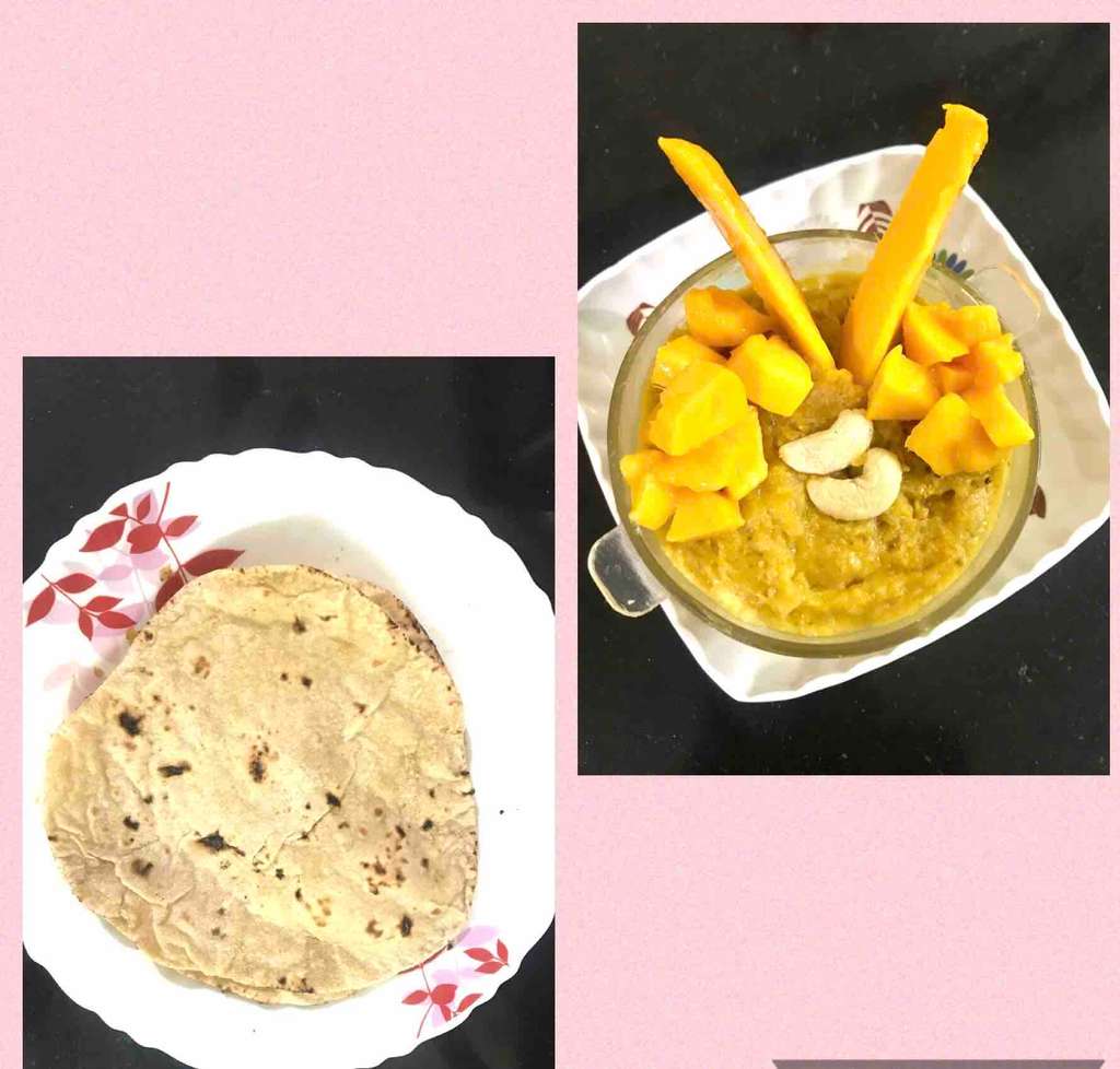 Mango rabdi from leftover rotis