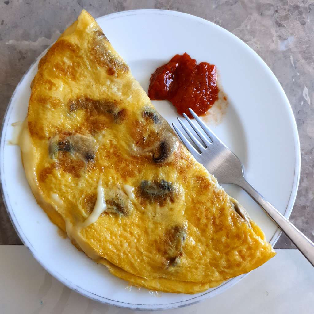 Cheese Mushroom Omelette 