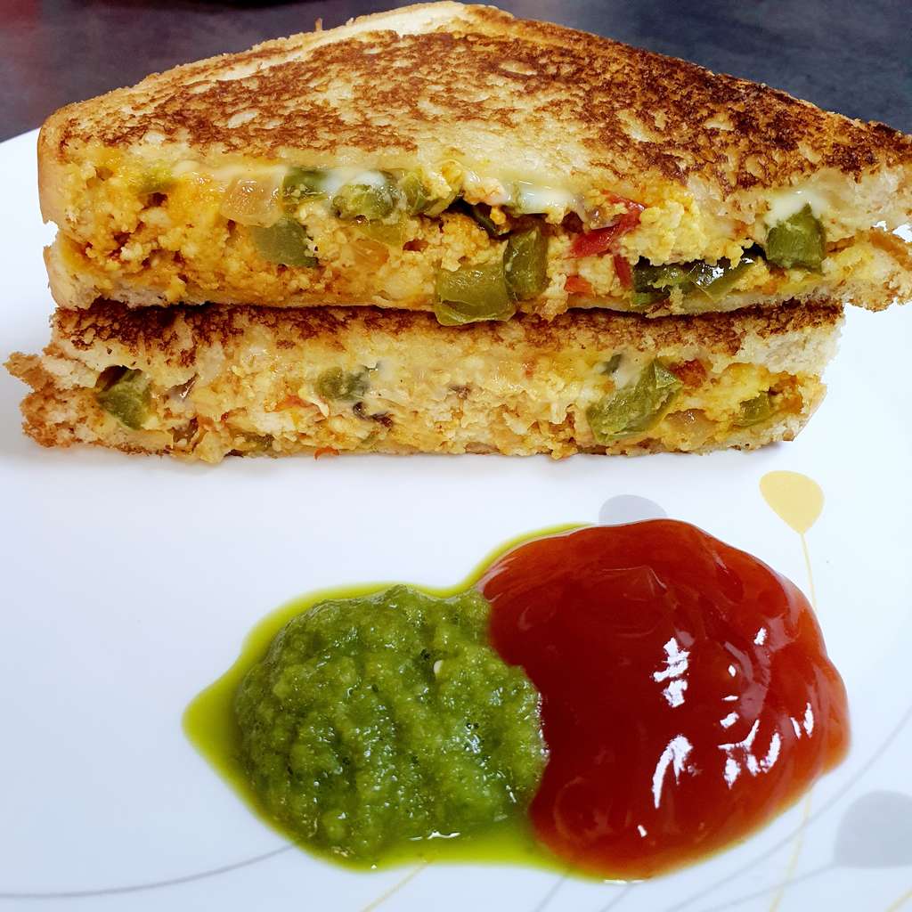 Paneer & Veggie Cheese Sandwich